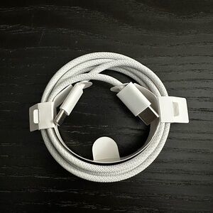iPhone 15, 16, 17 Pro Fast Charging Cable | White Braided | 1M |